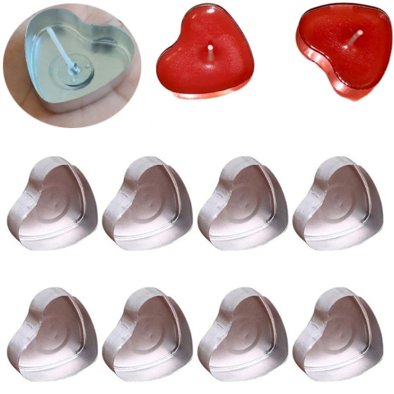 100 conjuntos em forma de cora - Candle Supplies In Bulk avaliação e preço