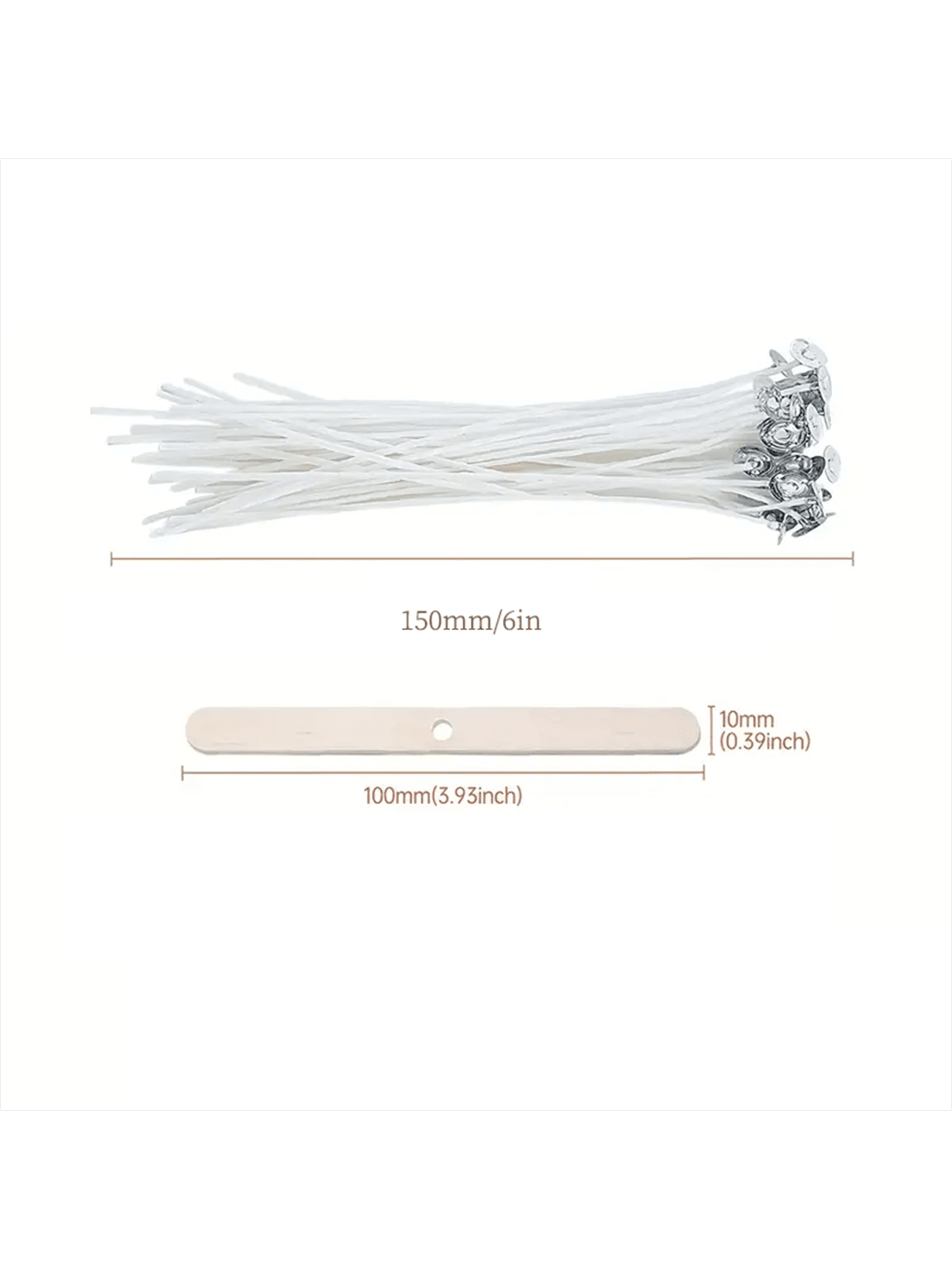 Pavio de vela de algodão, 100  - Cotton Wick 6 Inch avaliação e preço