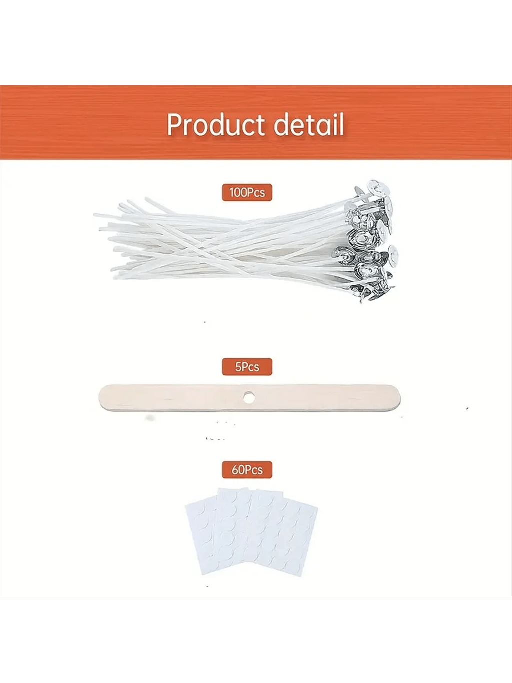 Pavio de vela de algodão, 100  - Cotton Wick 6 Inch avaliação e preço