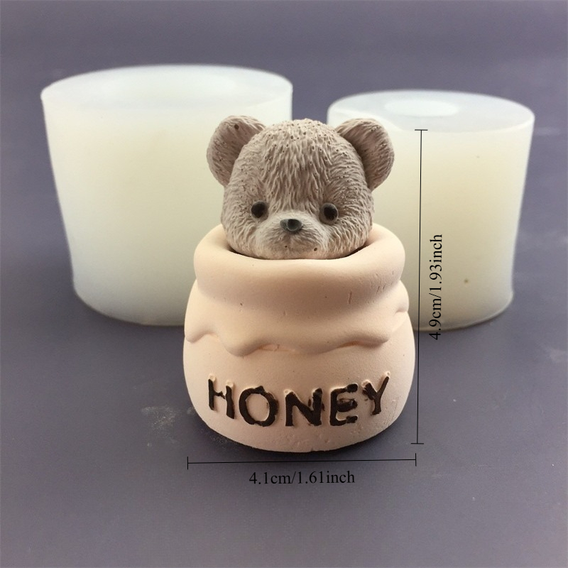 Molde de Silicone Urso Fofo pa - Candle Supplies In Bulk avaliação e preço