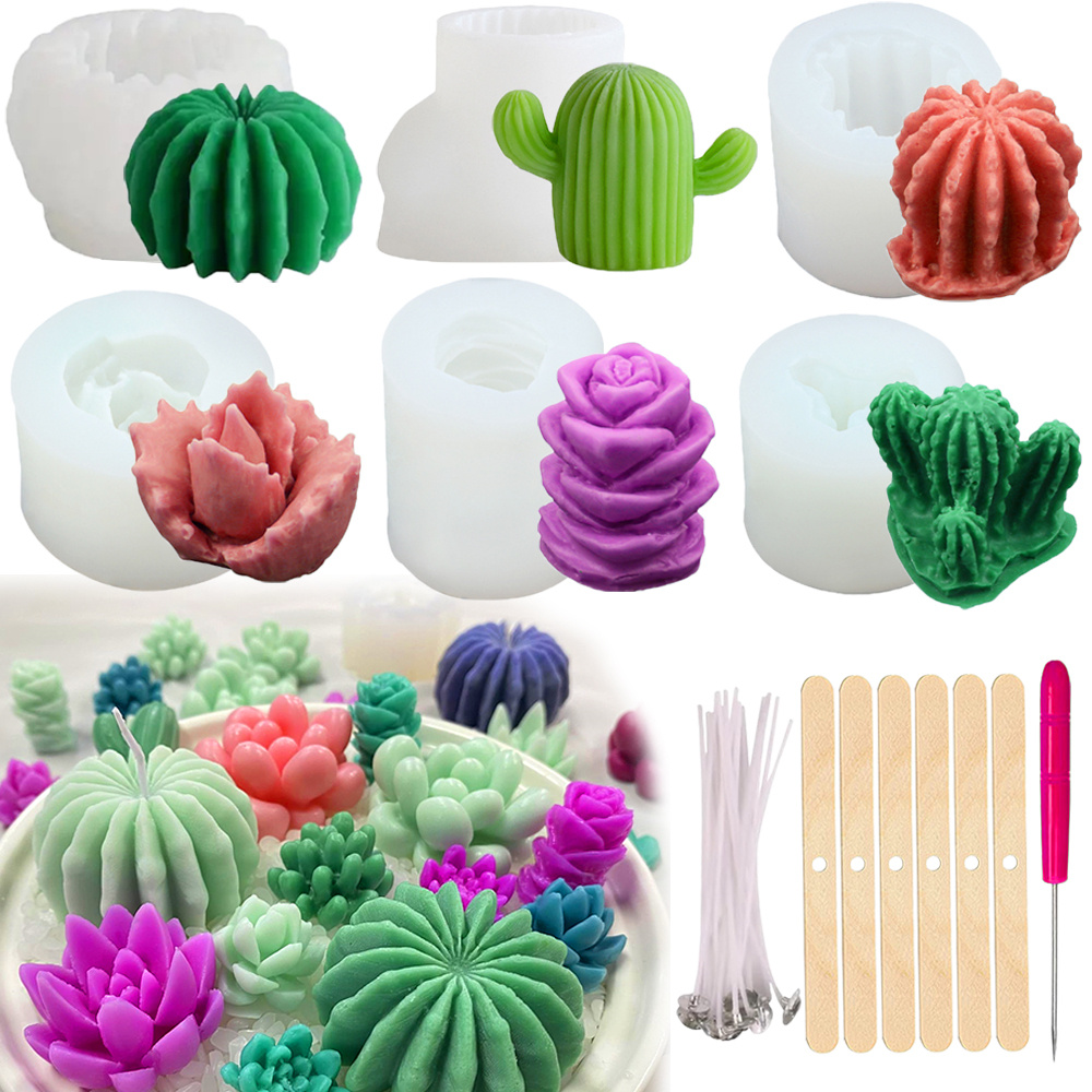 6 pçs moldes de vela de silico - Candle Supplies In Bulk avaliação e preço