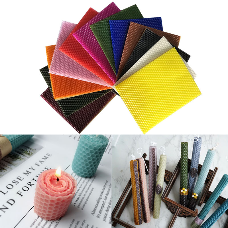 12pçs 15*20cm folha de cera de - Beeswax Sheet Roll avaliação e preço