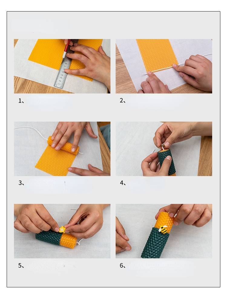 12pçs 15*20cm folha de cera de - Beeswax Sheet Roll avaliação e preço